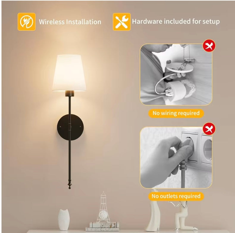 GlowMount Rechargeable Sconce