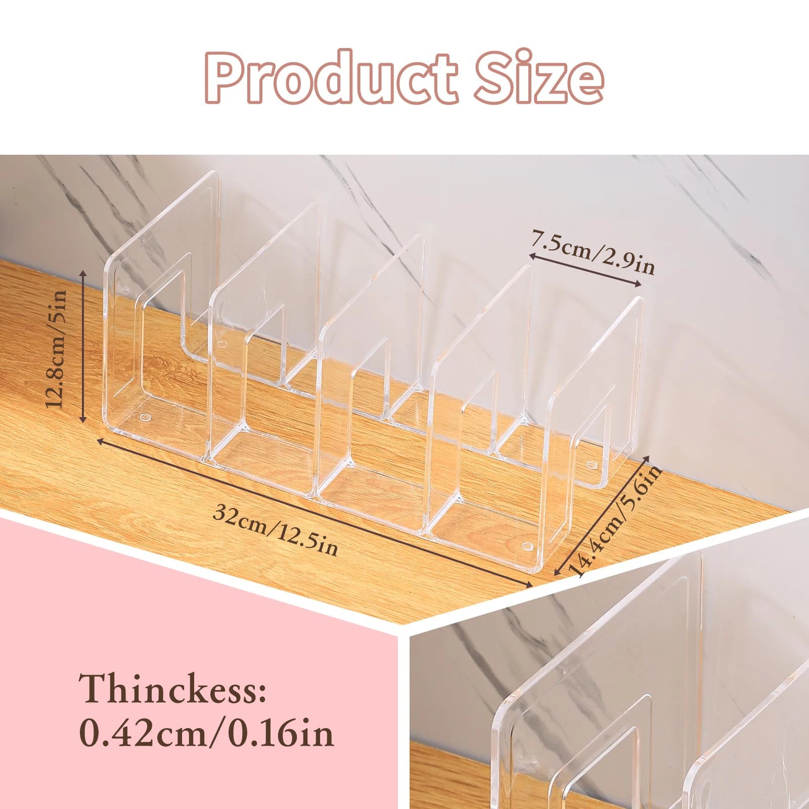Clear Purse Organizer Stand